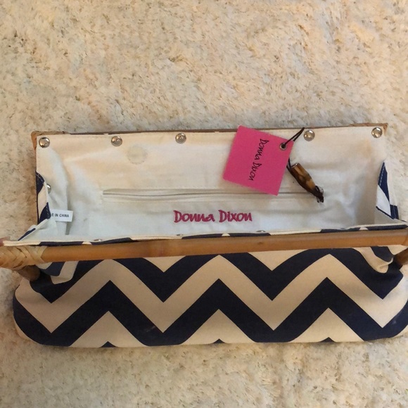 Bamboo / chevron clutch - Picture 2 of 3